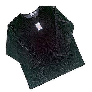 Elegant Black Velvet Blouse